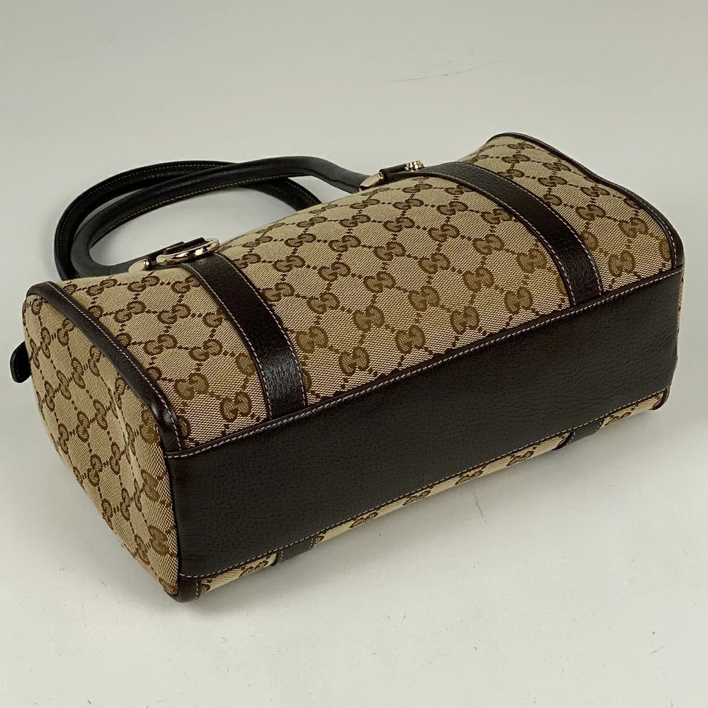 Gucci handbag Boston brown GG canvas